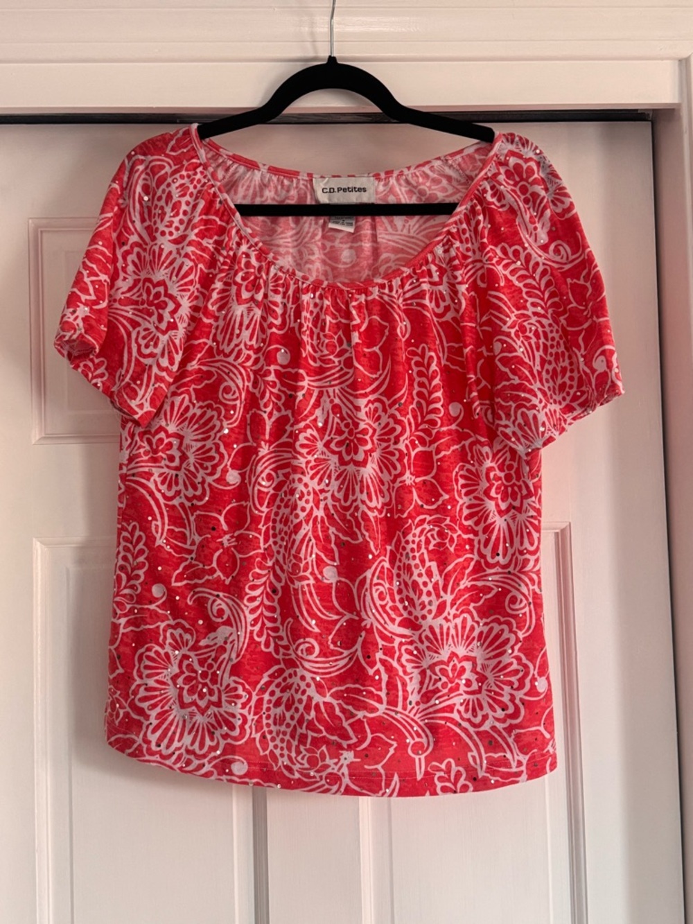 C.O Petitie - Floral Scoop Neck Women's Top